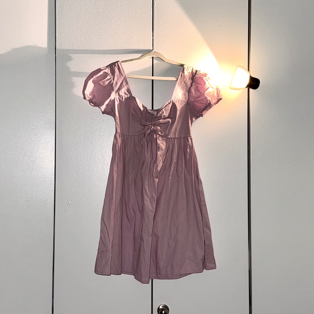 S9: Planet Gold Purple Dress